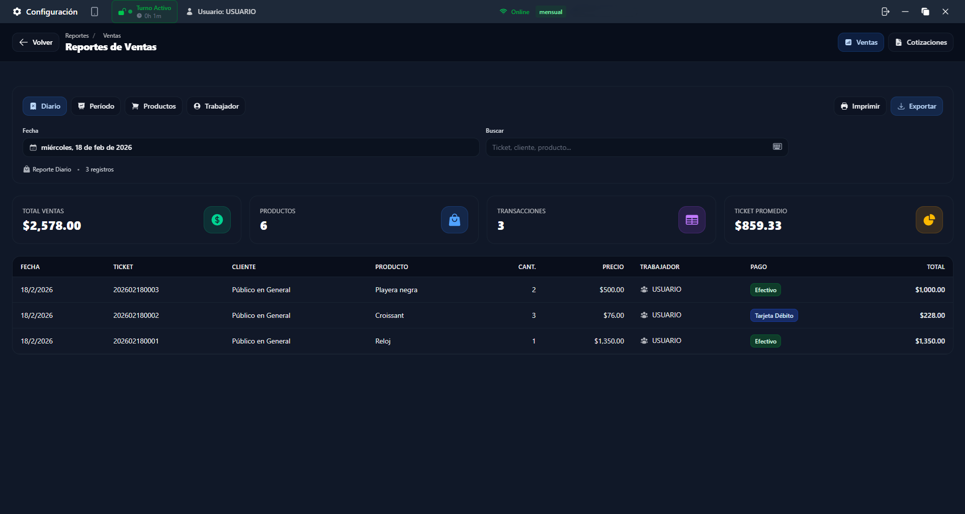 EBRE — Reportes de ventas con gráficas detalladas